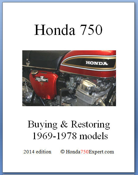 Book for buying and restoring Honda 750 1969-1978